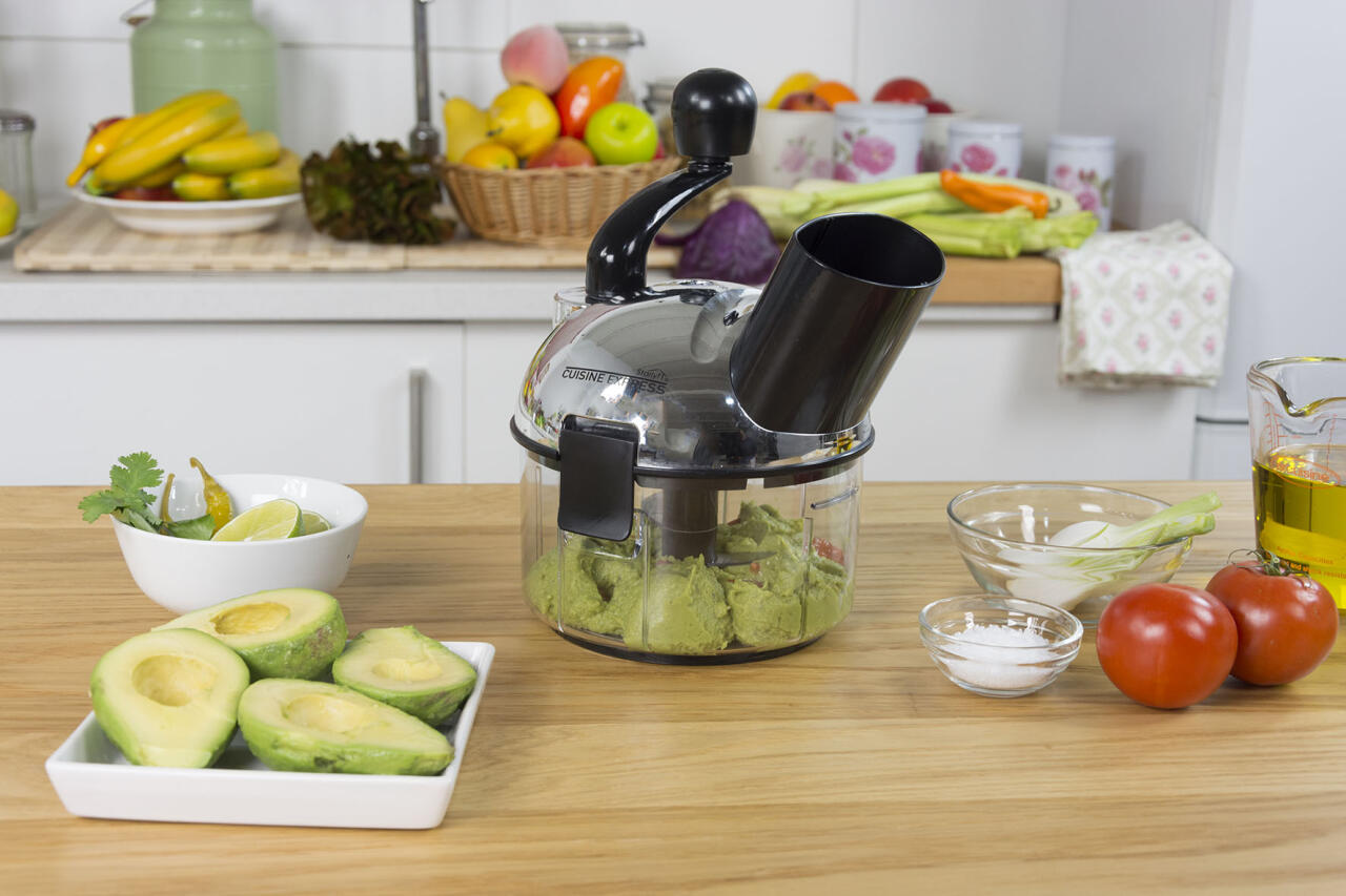 Cortador de alimentos con cuchillas intercambiables
